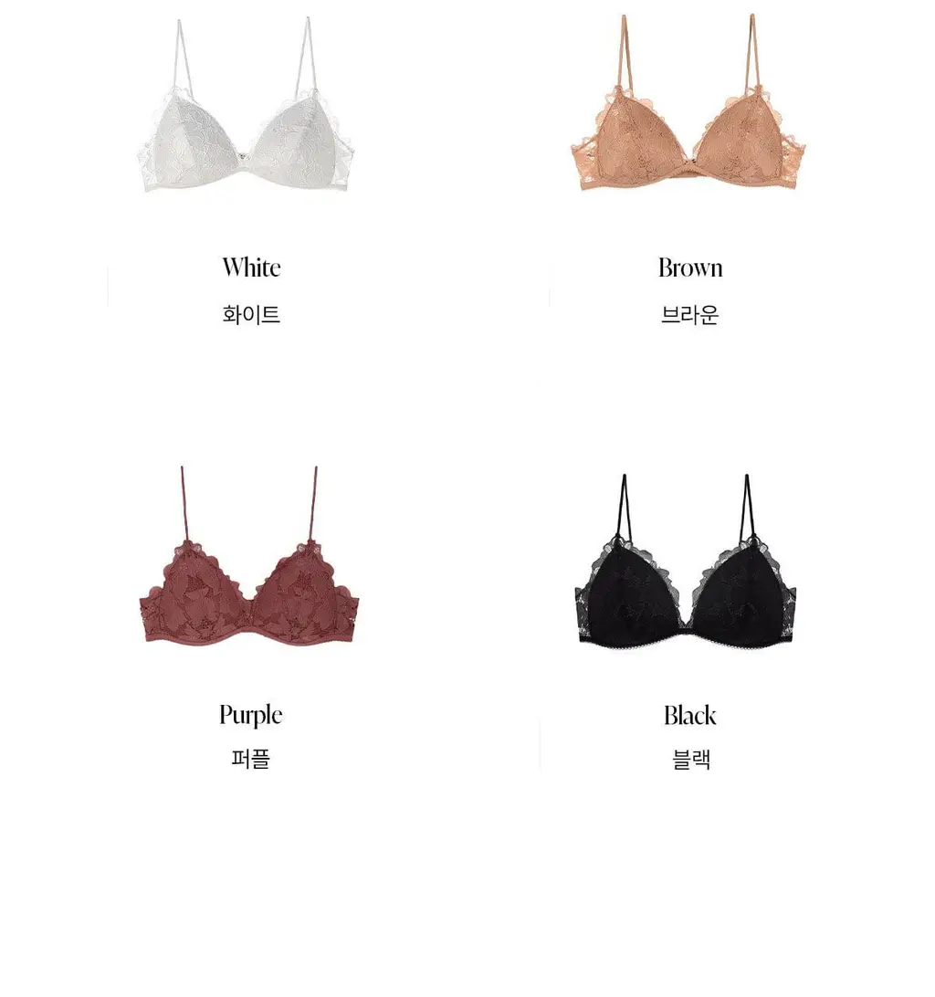 오끌레르 베라 클래식 브라렛 2종 (S/M/L) 상세페이지 3