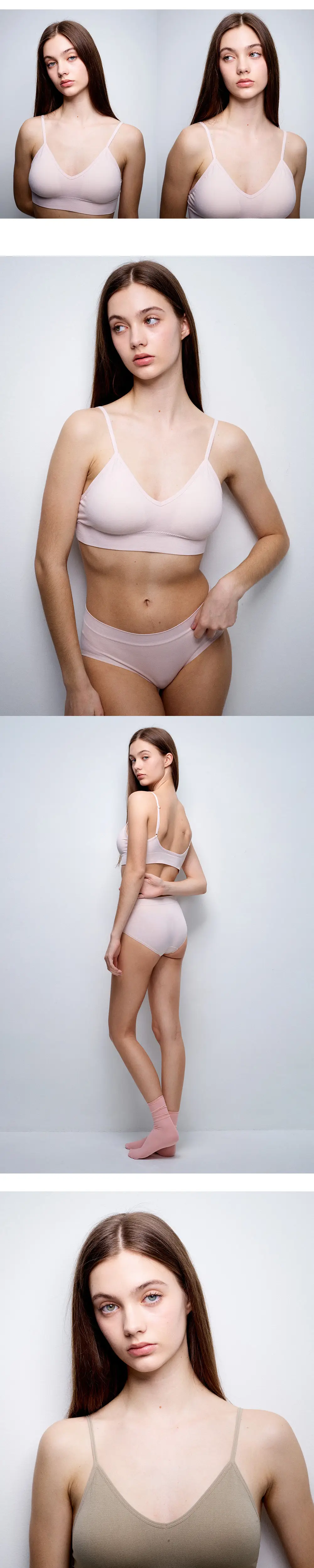 호라호 V핏 노와이어 심리스 브라렛 (5COLORS) 상세페이지 3