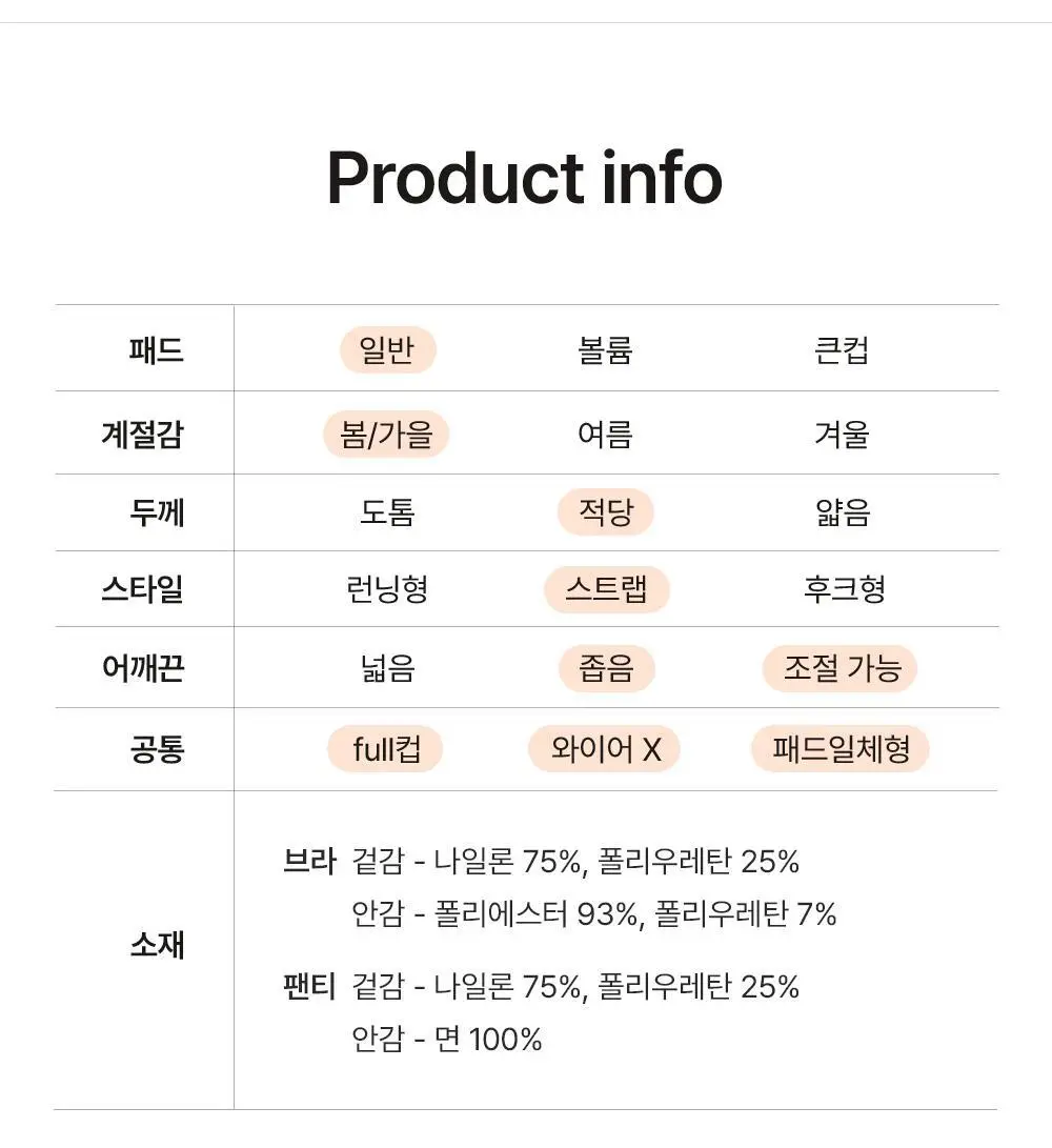 감탄브라 에어소프트 스트랩 브라팬티 1set 상세페이지 68