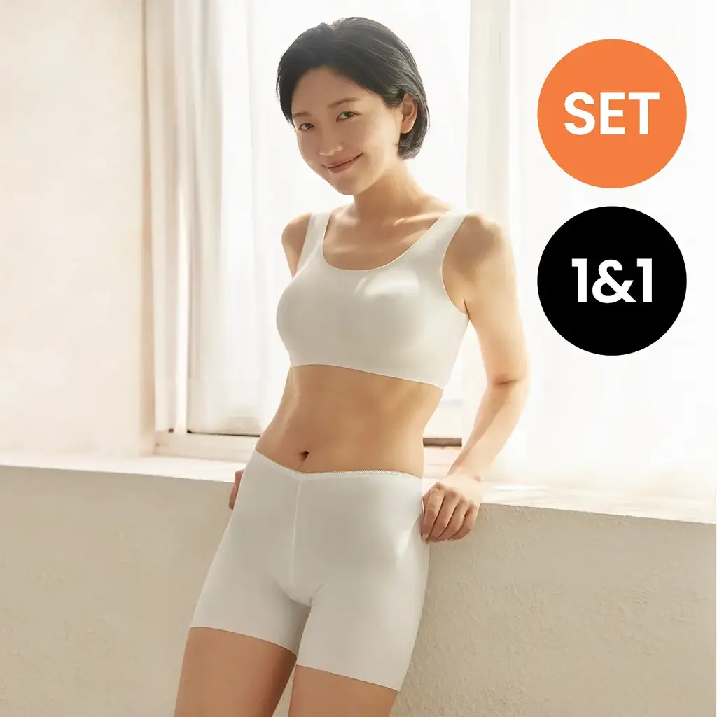 마른파이브 쉬어 브라 오가닉 & 베이직 드로즈 기획세트 (블랙 세트/화이트 세트)