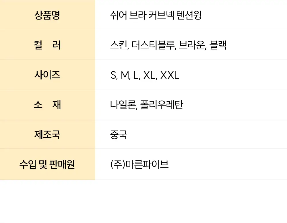 마른파이브 쉬어 브라 커브넥 텐션윙 브라&팬티 세트 4colors 상세페이지 55