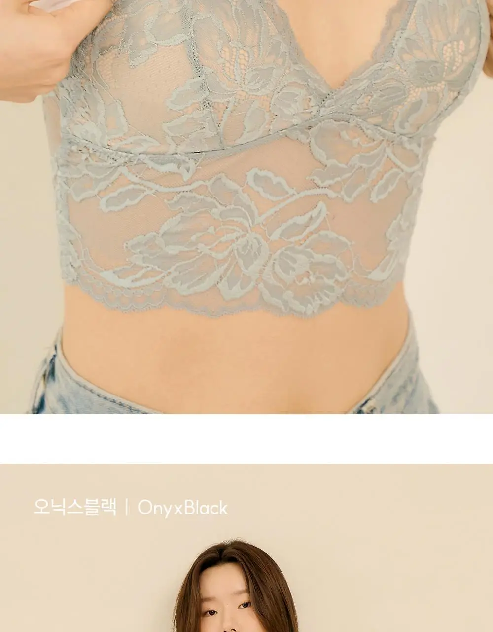 마른파이브 쉬어 브라렛 스칼렛 시스루 레이스 브라 팬티 세트 4colors (S~XL) 상세페이지 30