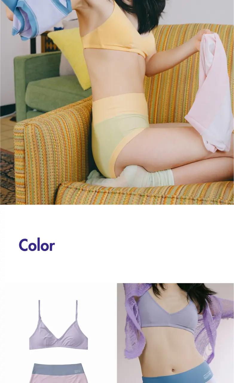 비브비브 모달 오 브라/홀리몰리 팬티 세트 (5colors) 상세페이지 21