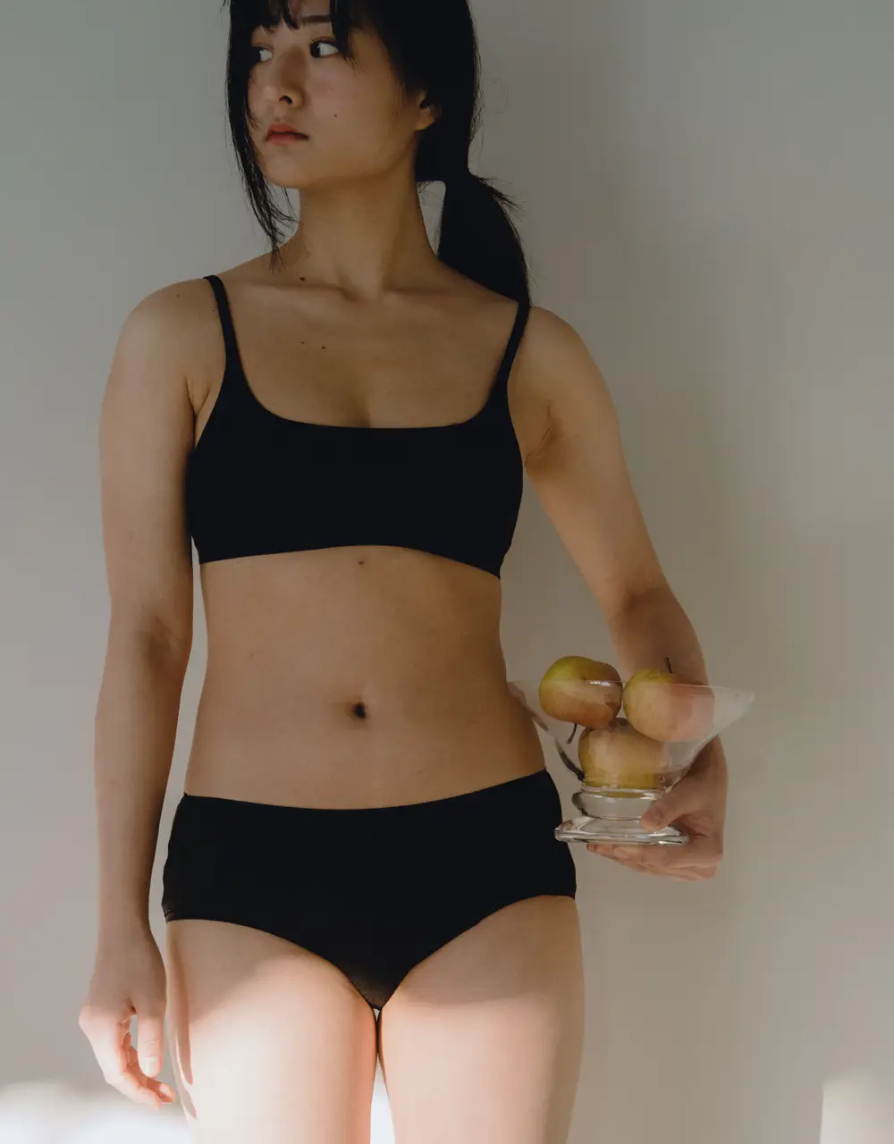 수푸이 스퀘어 리브드 모달 브라&팬티 세트 블랙 상세페이지 7