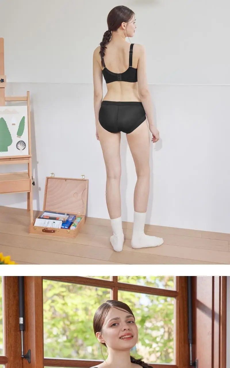 이펙트 스포츠브라 팬티 세트 - 블랙 상세페이지 9