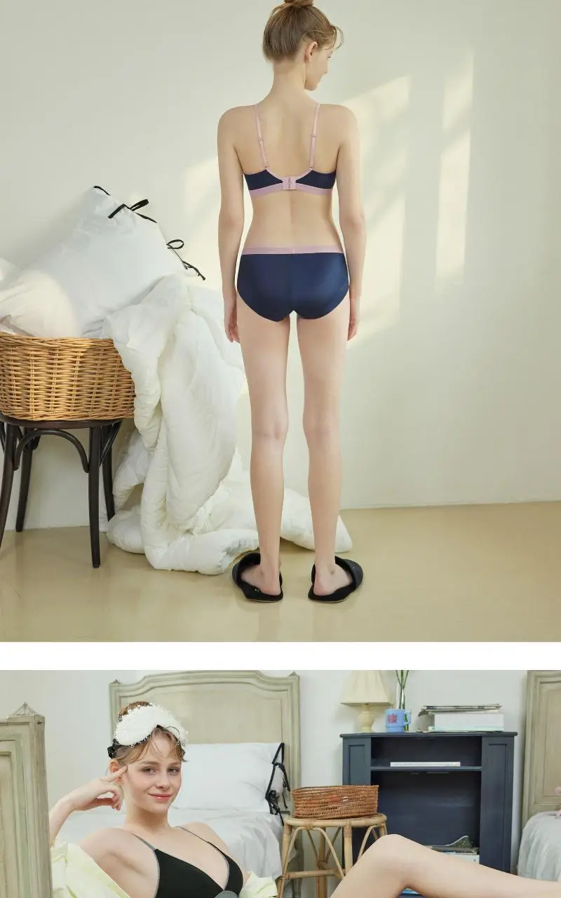 휘게언더웨어 챠밍 골지 브라렛 팬티 세트 - 4Colors 상세페이지 12