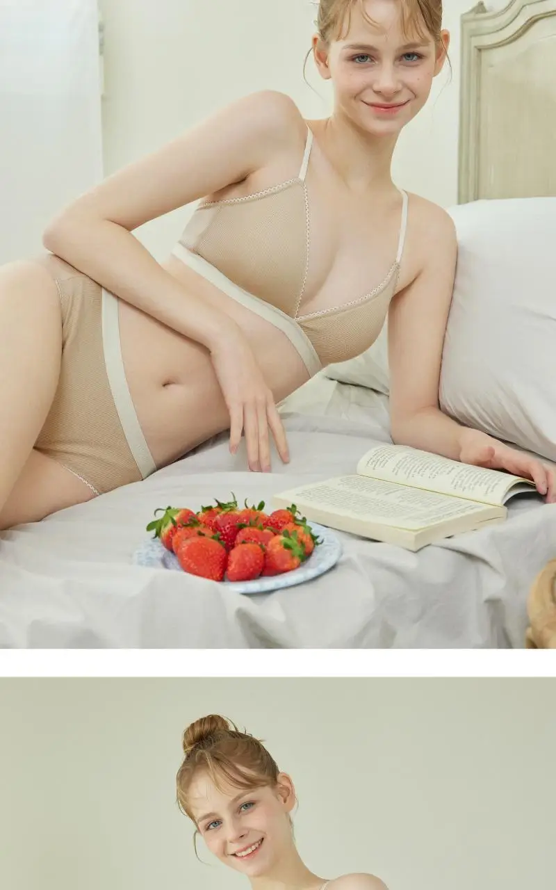 휘게언더웨어 챠밍 골지 브라렛 팬티 세트 - 4Colors 상세페이지 20