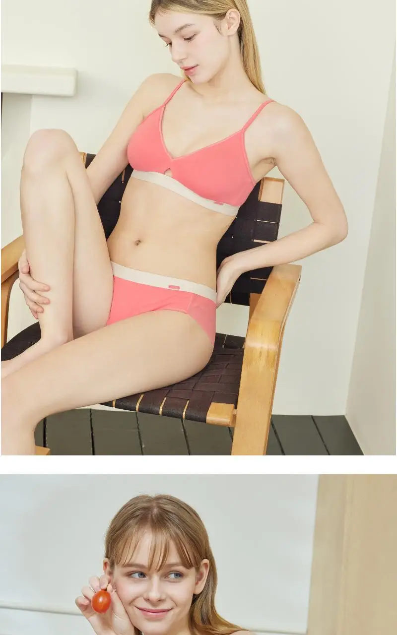 휘게언더웨어 코튼컷 브라렛 팬티 세트 - 4Colors 상세페이지 12