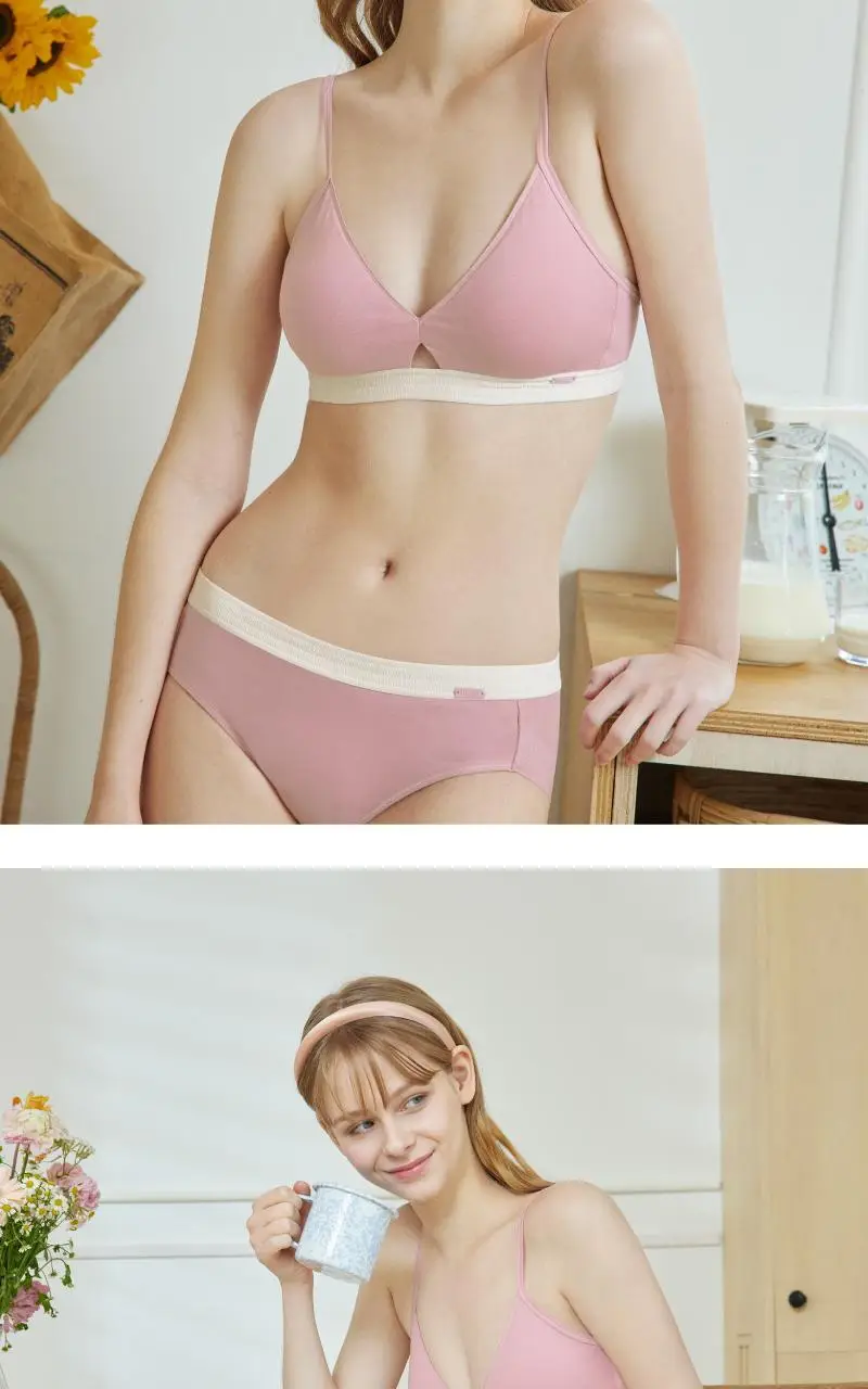 휘게언더웨어 코튼컷 브라렛 팬티 세트 - 4Colors 상세페이지 17