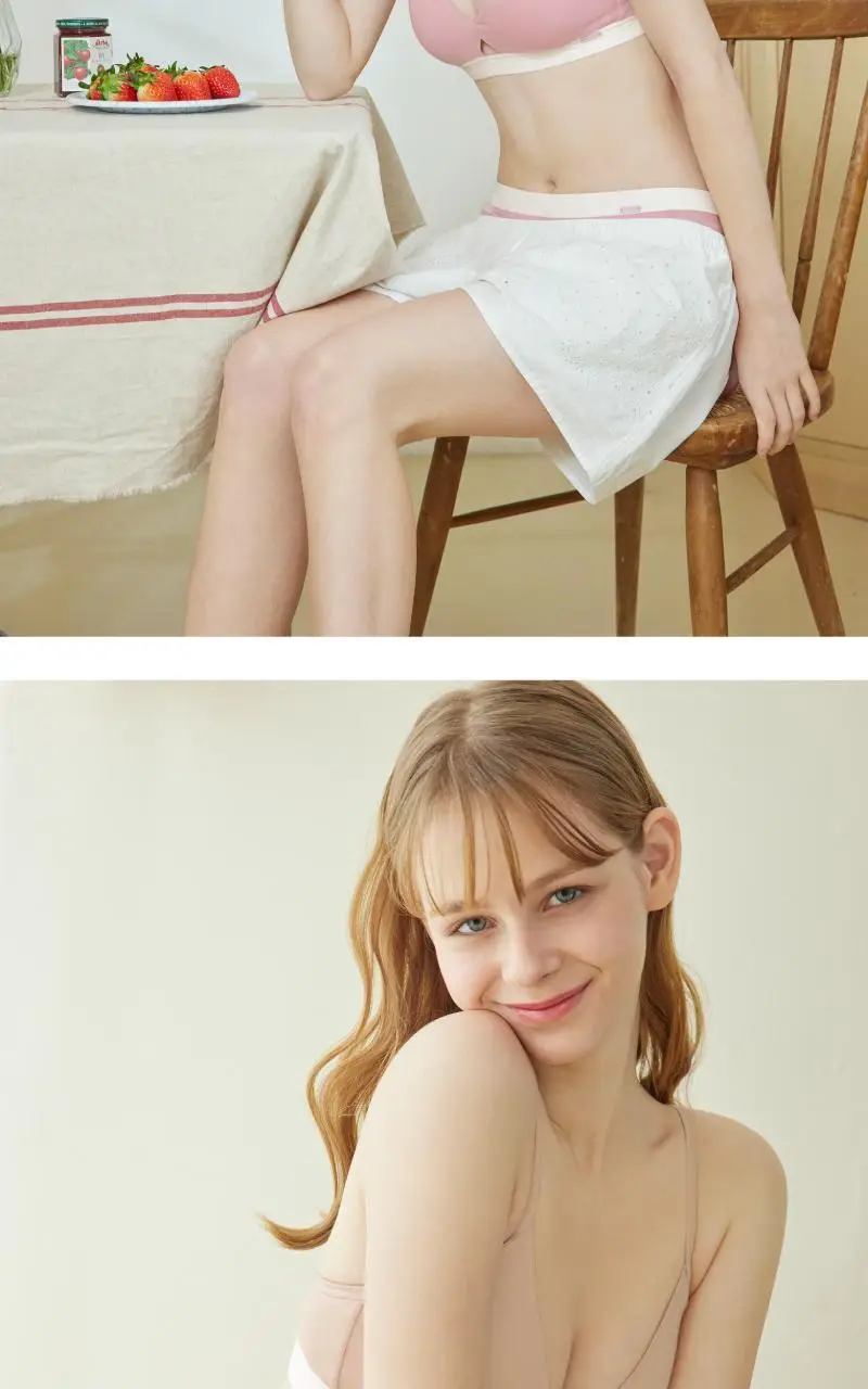 휘게언더웨어 코튼컷 브라렛 팬티 세트 - 4Colors 상세페이지 18