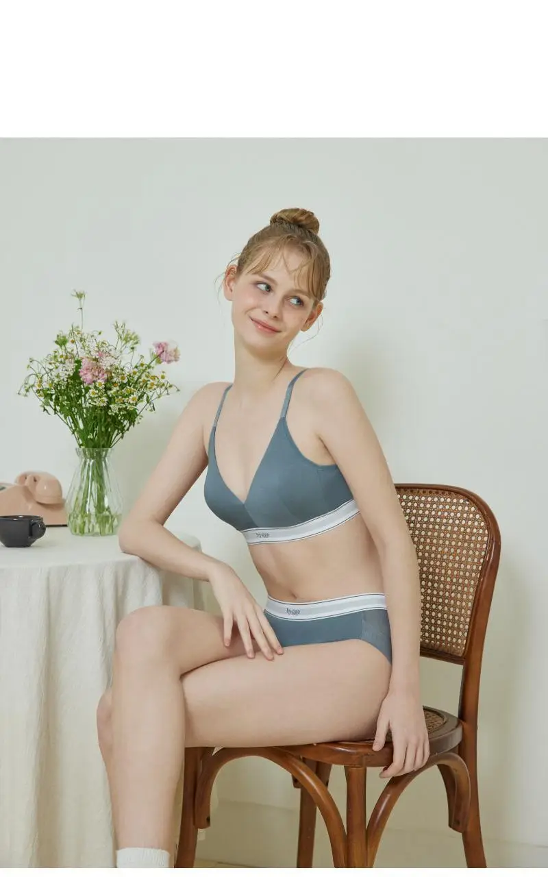 휘게언더웨어 퍼포먼스 코튼 노와이어브라 팬티 세트 - 4Colors 상세페이지 9