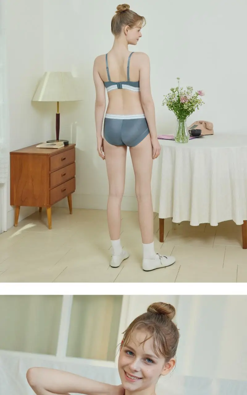 휘게언더웨어 퍼포먼스 코튼 노와이어브라 팬티 세트 - 4Colors 상세페이지 11