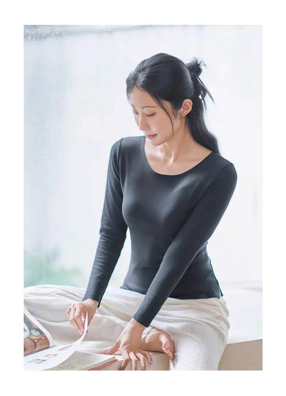 감탄브라 웜에어리 히트탑 롱슬리브 단품 상세페이지 19