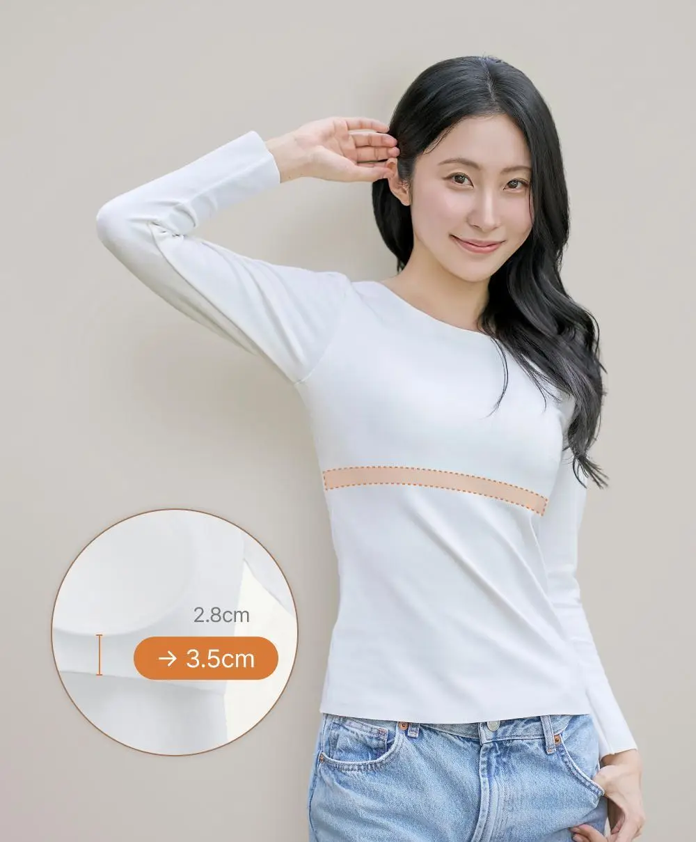 감탄브라 웜에어리 히트탑 롱슬리브 단품 상세페이지 26