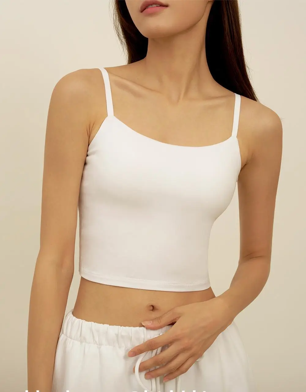 마른파이브 날마다 모달 코튼 캡내장 크롭 끈 조절 나시 2colors (FL/XL) 상세페이지 7
