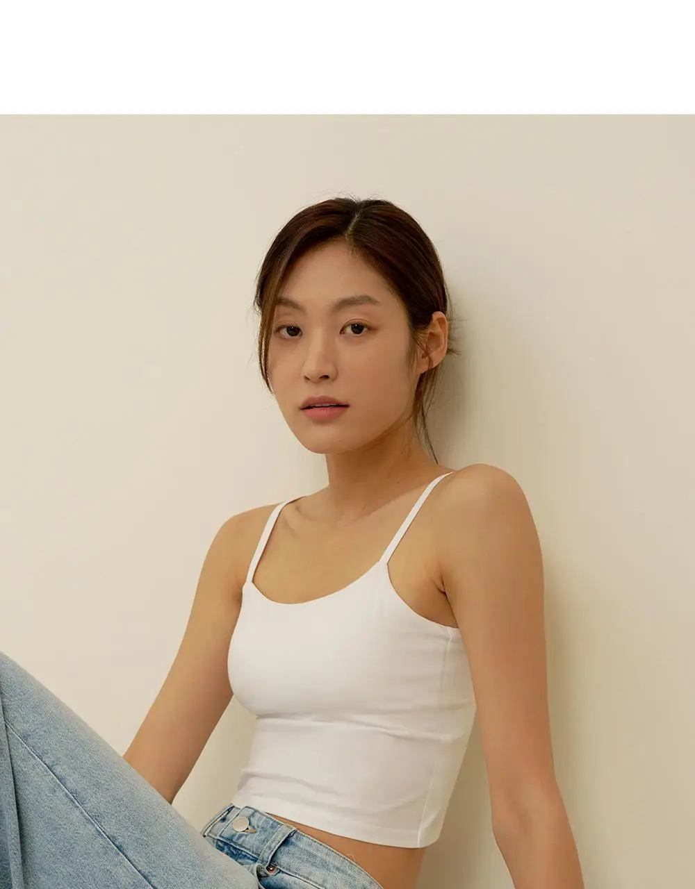 마른파이브 날마다 모달 코튼 캡내장 크롭 끈 조절 나시 2colors (FL/XL) 상세페이지 20