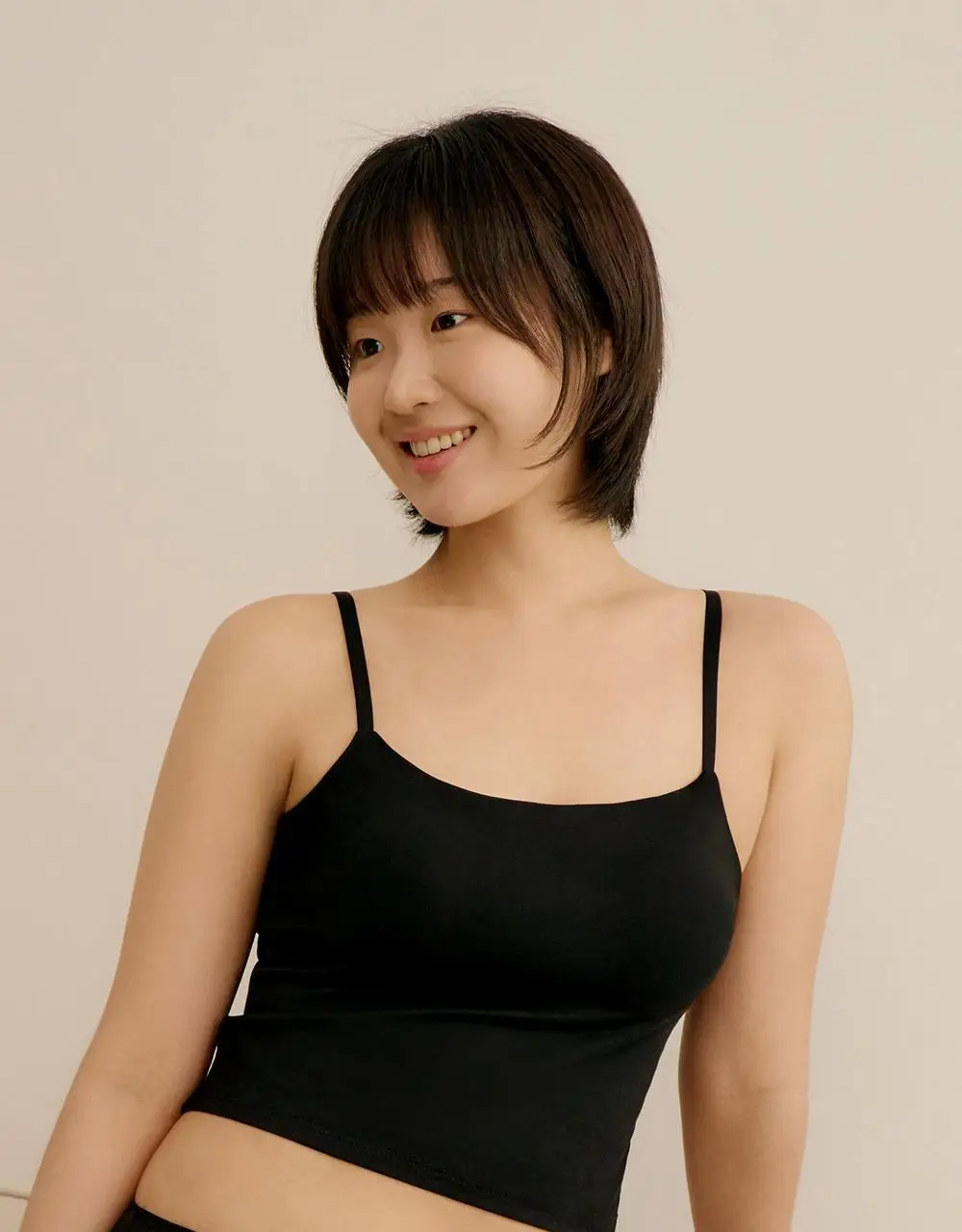 마른파이브 날마다 모달 코튼 캡내장 크롭 끈 조절 나시 2colors (FL/XL) 상세페이지 41