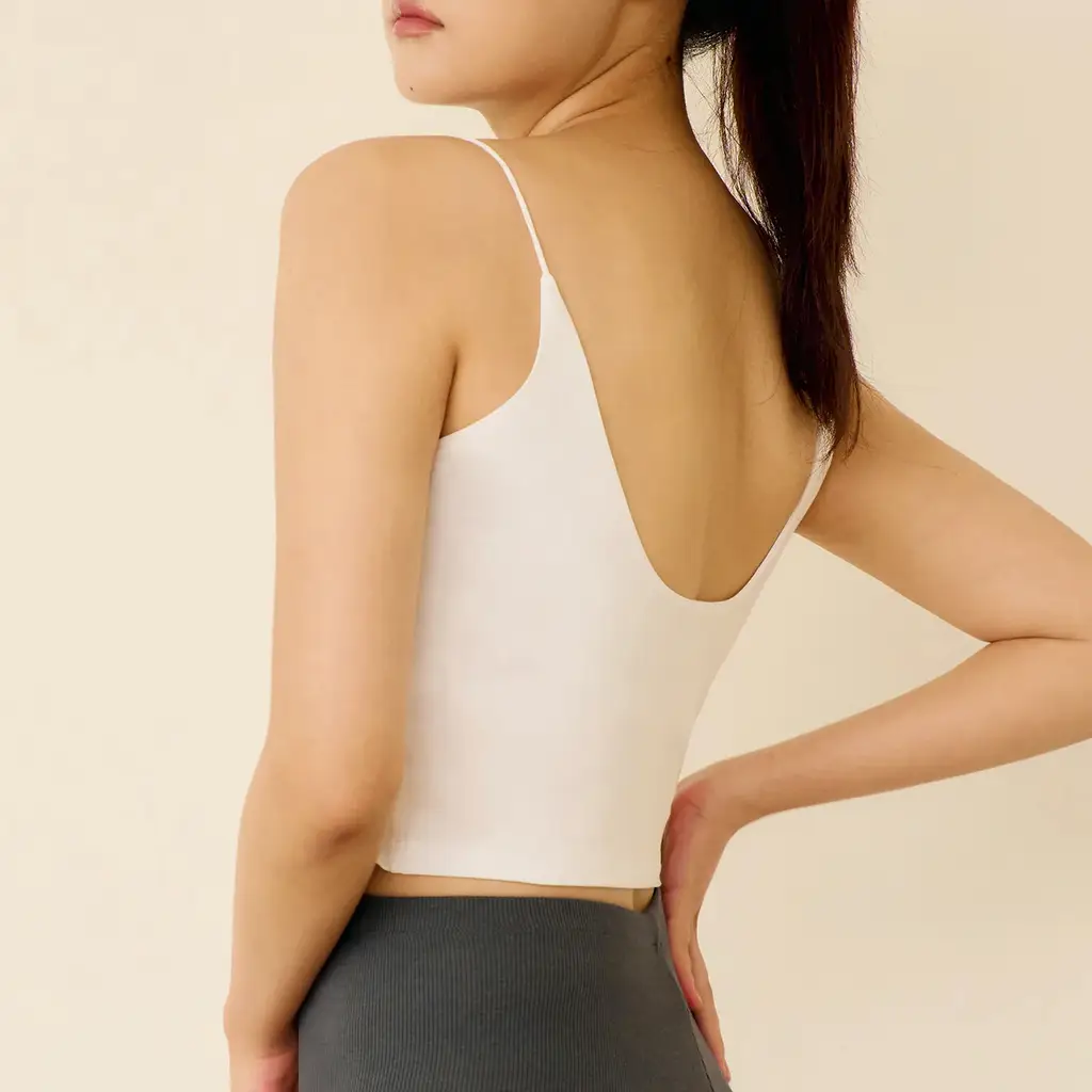 마른파이브 날마다 모달 코튼 캡내장 크롭 백리스 나시 FREE,XL (블랙/화이트)