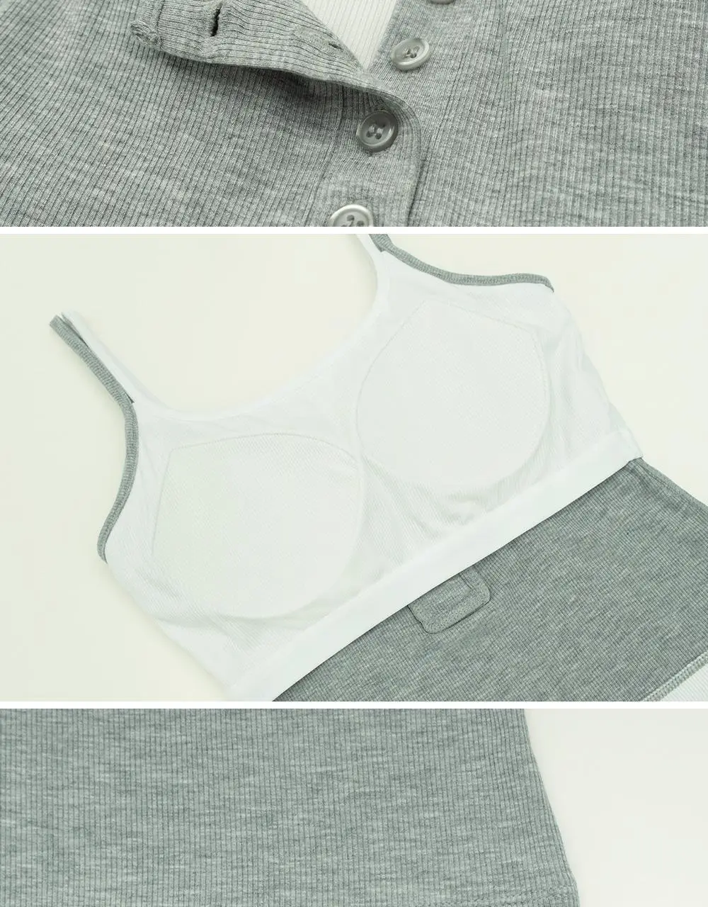 마른파이브 날마다 브라탑 헨리넥 레이어드 캡나시 4colors (F/L, XL) 상세페이지 35