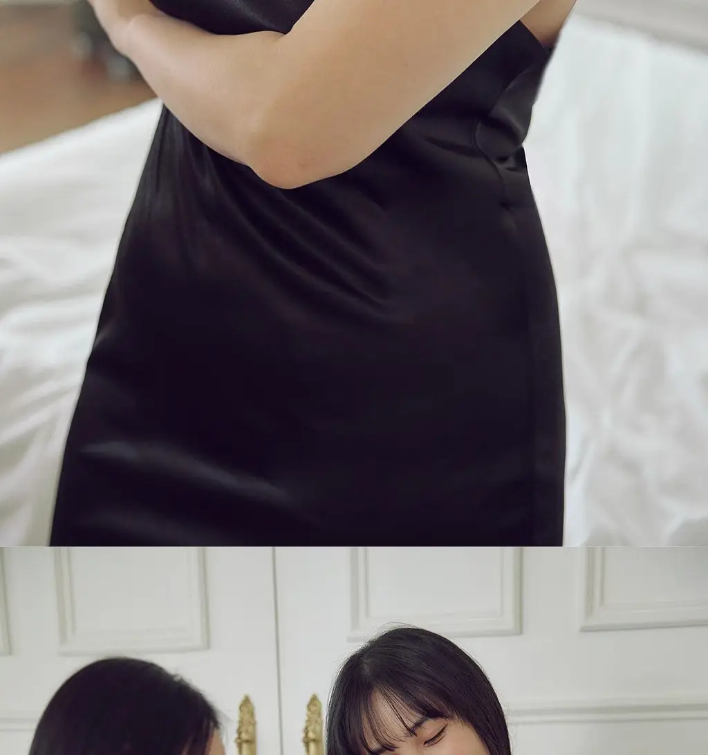마른파이브 새틴 실크 롱슬립 이너 원피스 상세페이지 3