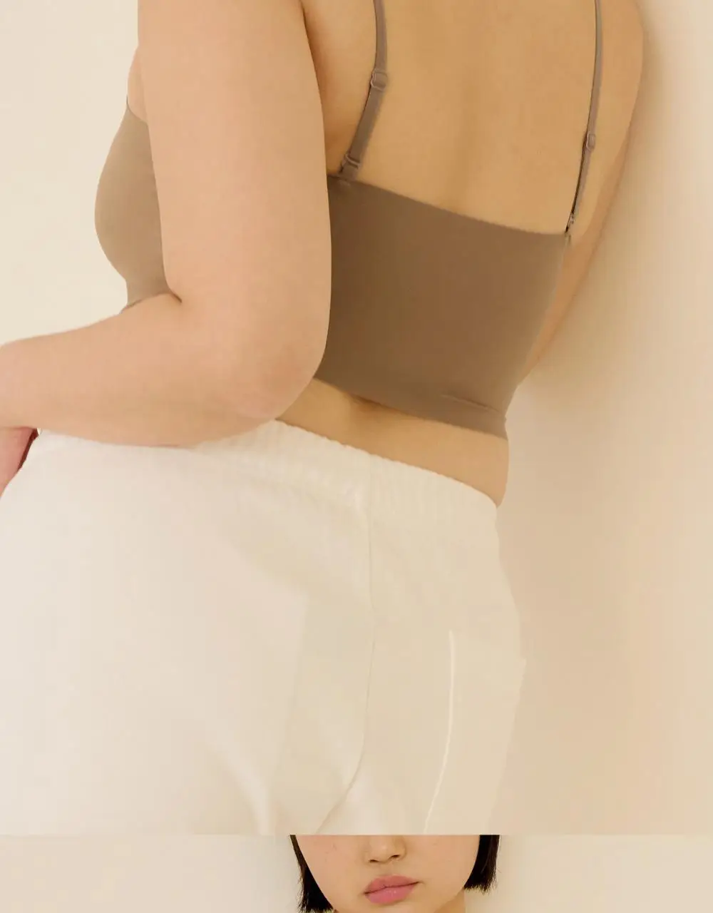 마른파이브 쉬어 브라탑 크롭 베이직 3colors (블랙/화이트/브라운 M~XL) 상세페이지 16