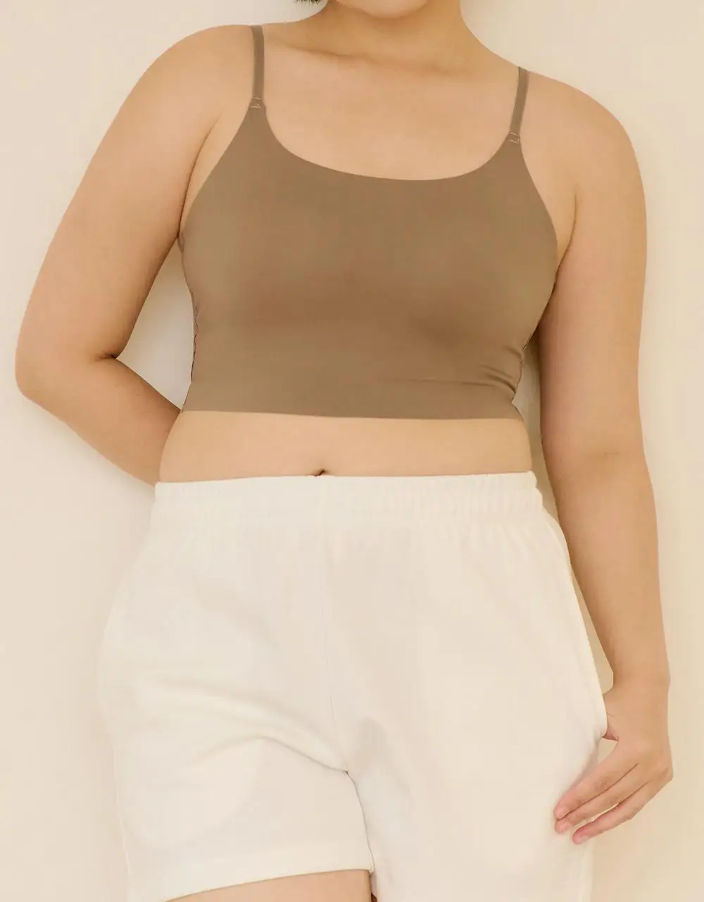 마른파이브 쉬어 브라탑 크롭 베이직 3colors (블랙/화이트/브라운 M~XL) 상세페이지 17