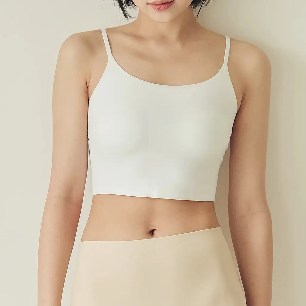 마른파이브 쉬어 브라탑 크롭 베이직 3colors (블랙/화이트/브라운 M~XL)