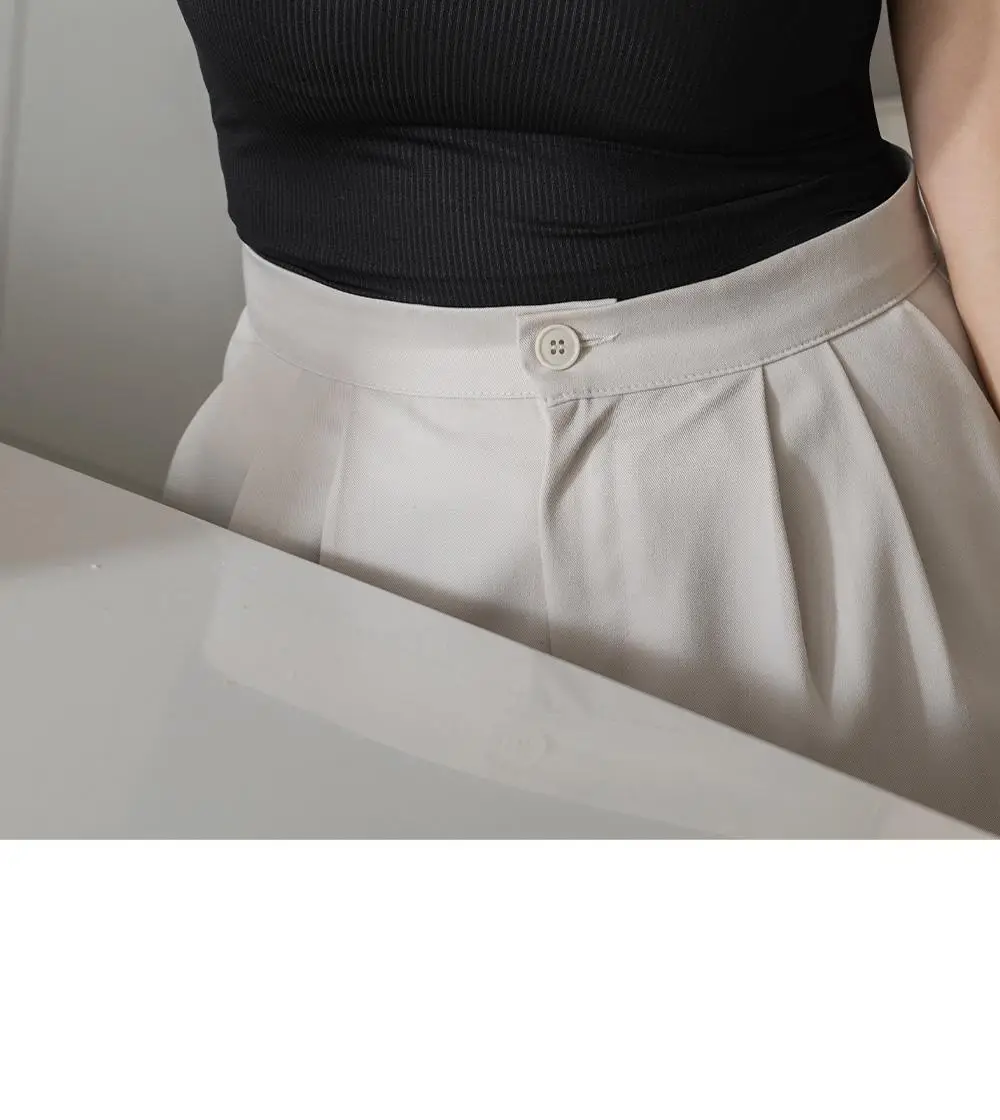 마른파이브 쉬어 V넥 브라탑 크롭 슬림핏 4colors (블랙/브라운/머스타드/베이지) 상세페이지 12
