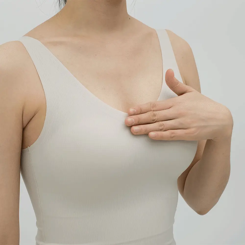 마른파이브 쉬어 V넥 브라탑 크롭 슬림핏 4colors (블랙/브라운/머스타드/베이지) 상세페이지 25