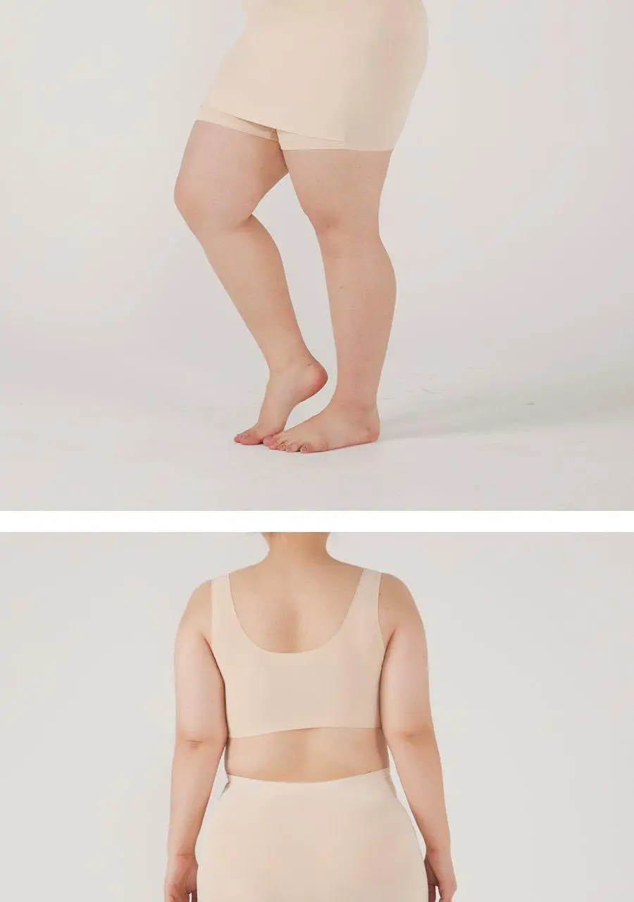 마른파이브 심리스 노라인 Y존 속치마 바지 M-XXL (블랙/스킨) 상세페이지 28