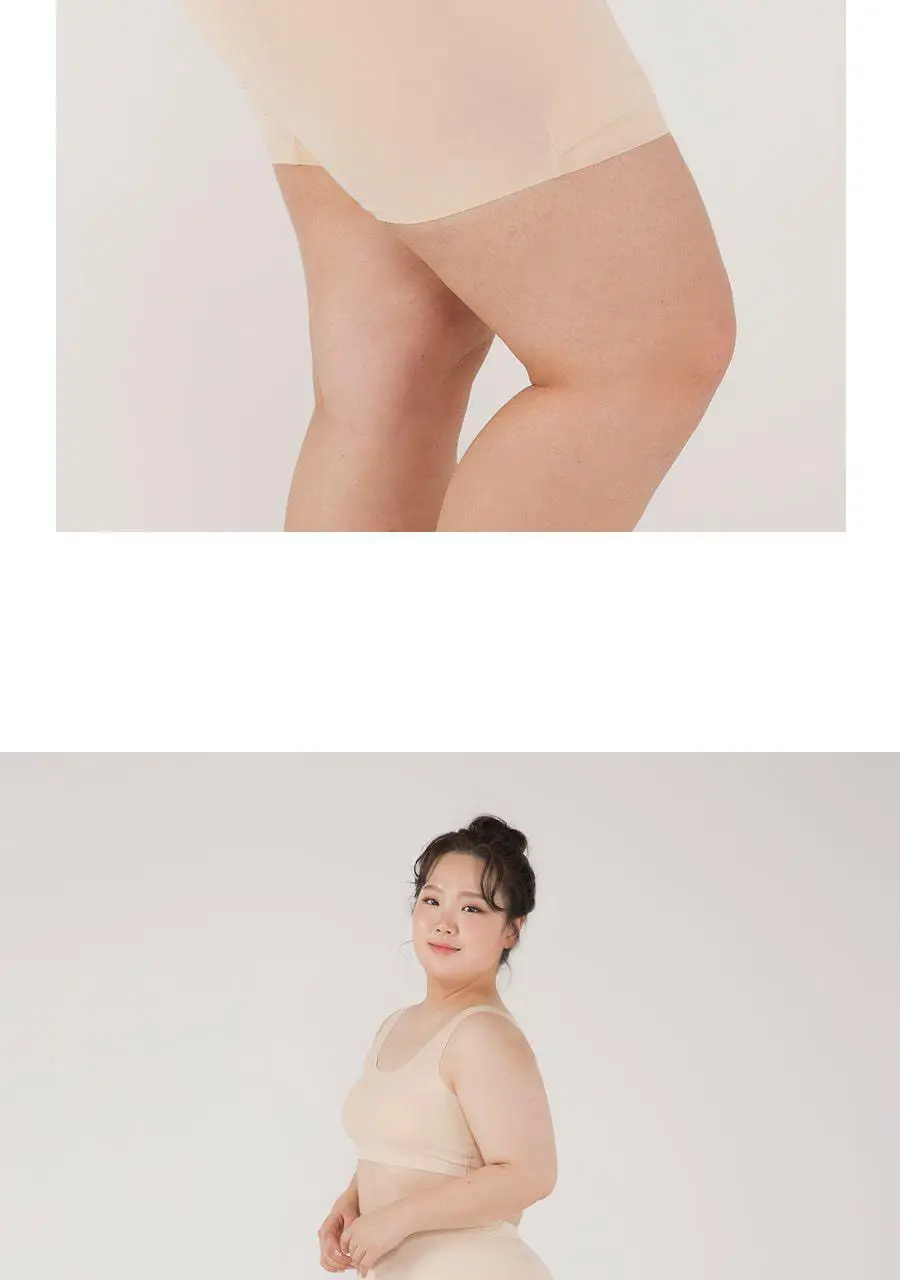 마른파이브 심리스 노라인 Y존 속치마 바지 M-XXL (블랙/스킨) 상세페이지 31