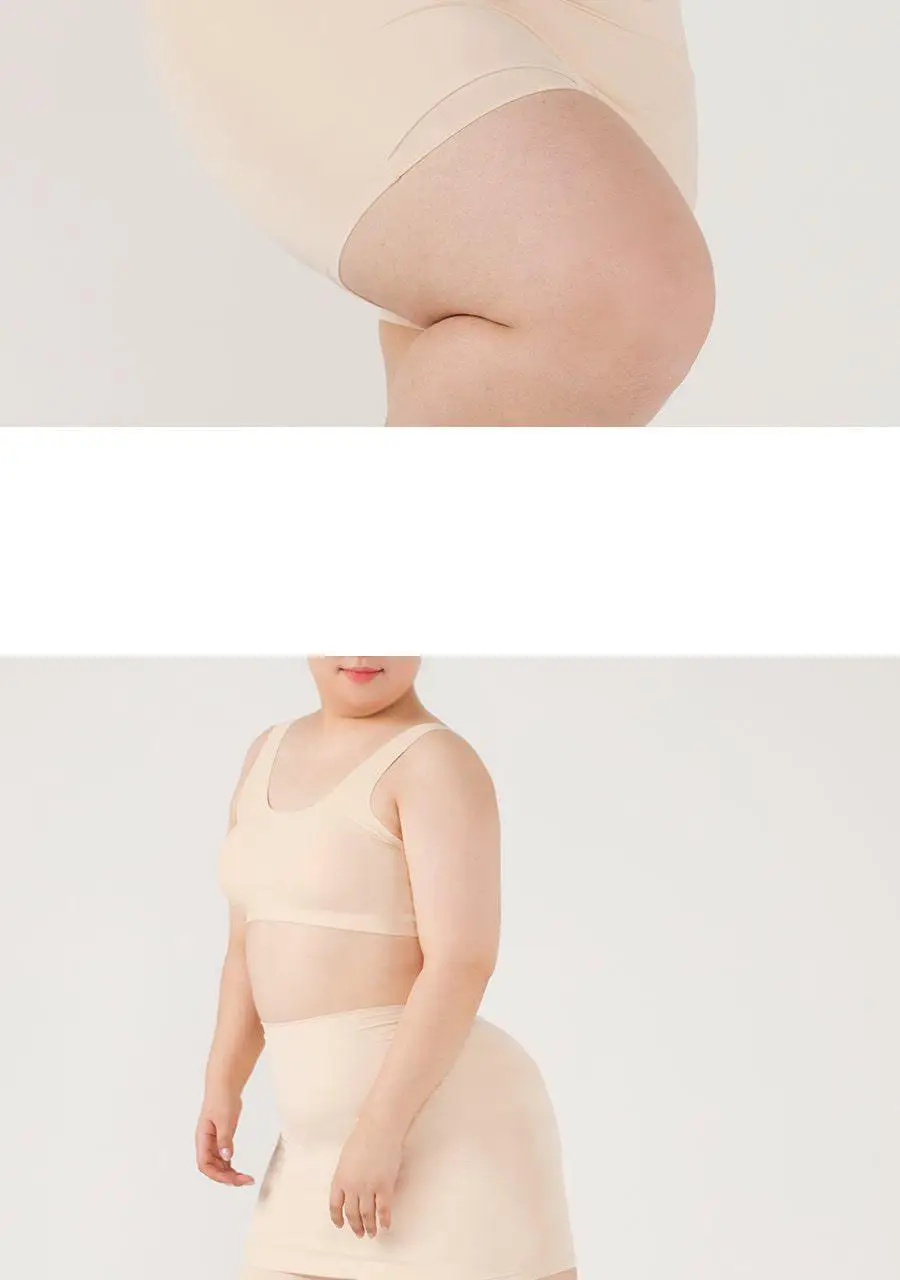 마른파이브 심리스 노라인 Y존 속치마 바지 M-XXL (블랙/스킨) 상세페이지 33