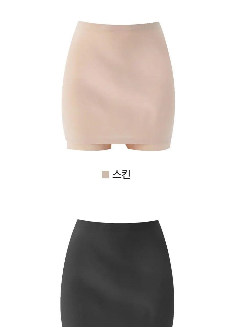 마른파이브 심리스 노라인 Y존 속치마 바지 M-XXL (블랙/스킨) 상세페이지 38