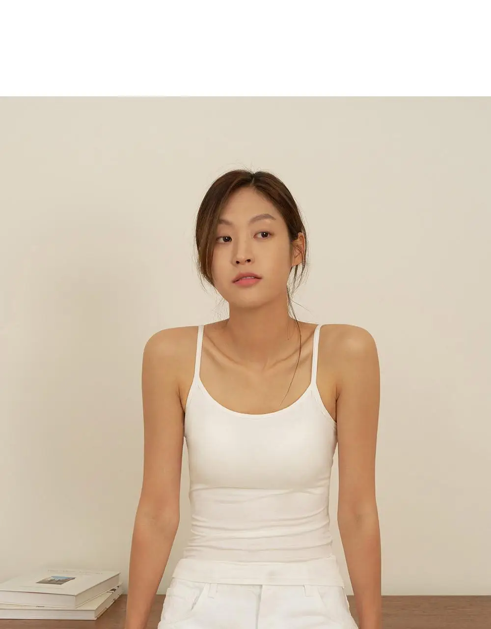 마른파이브 캡내장 모달 브라캡 나시탑 F/L~XXL (블랙/그레이/스킨/아이보리) 상세페이지 15