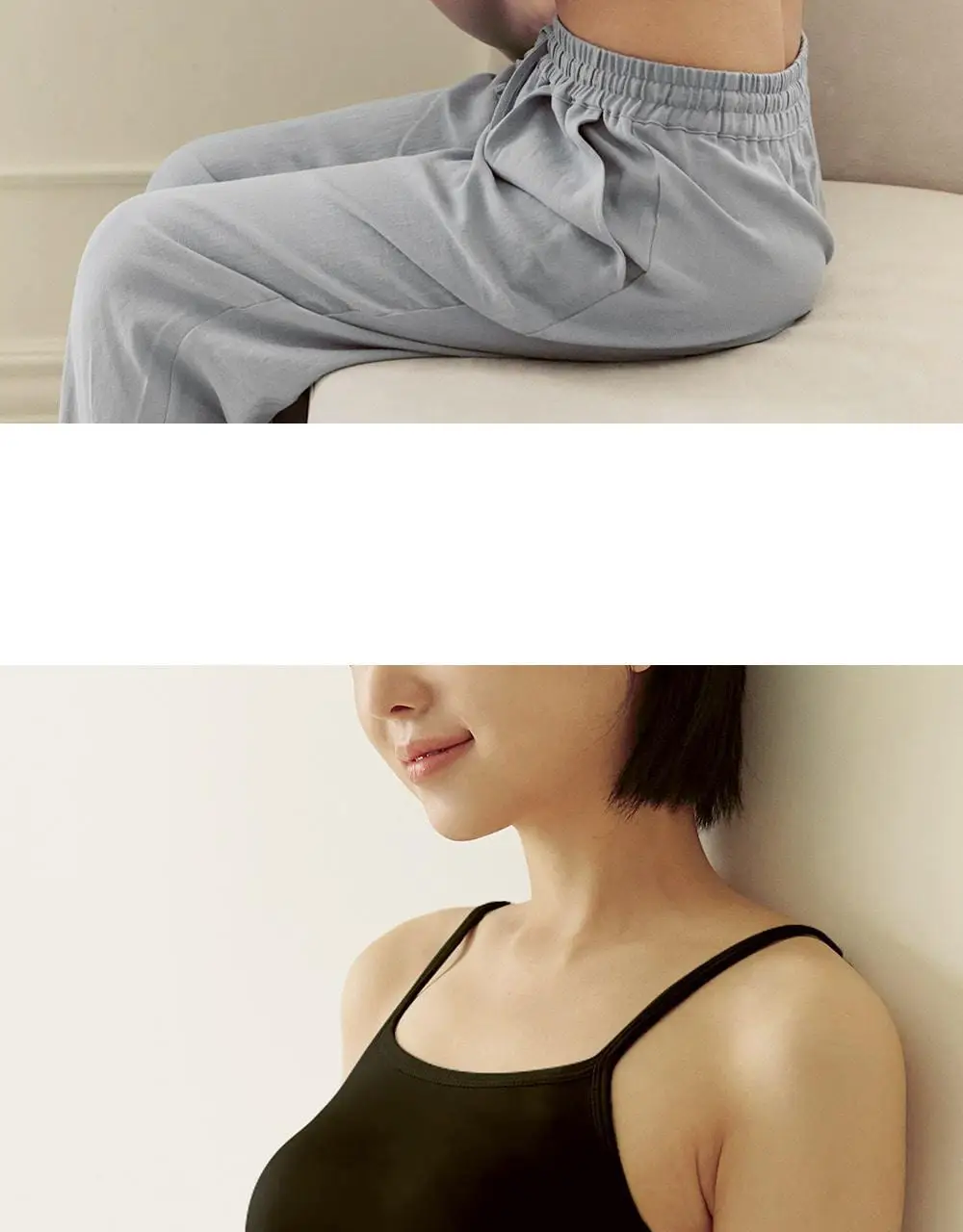 마른파이브 캡내장 브리즈 모달 크롭 끈나시 F/L~XXL (블랙/그레이/스킨/아이보리) 상세페이지 53