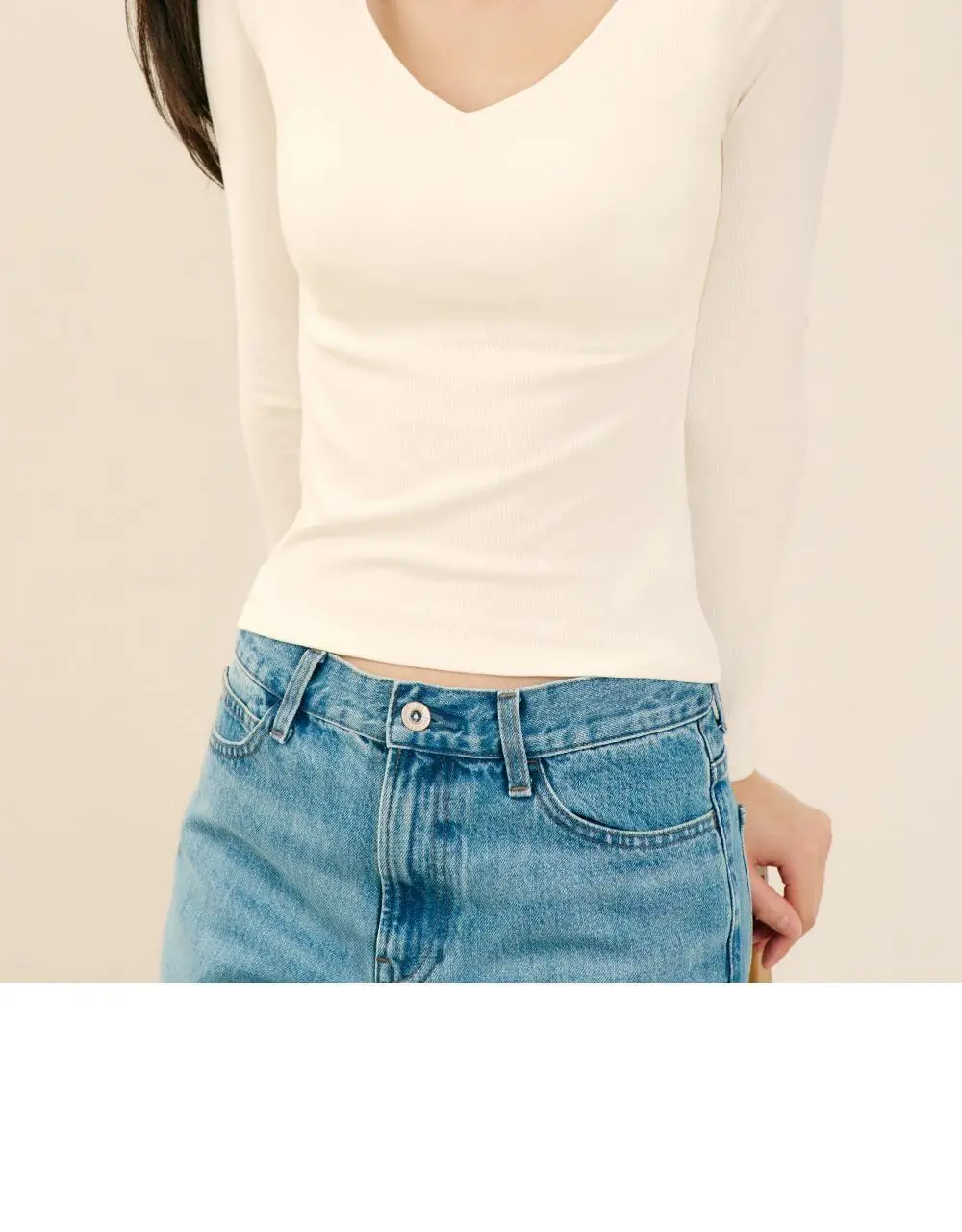 마른파이브 히트터치 브이넥 레이어드 긴팔 브라티 3colors 상세페이지 13