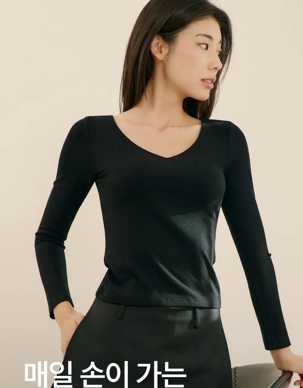 마른파이브 히트터치 브이넥 레이어드 긴팔 브라티 3colors 상세페이지 34