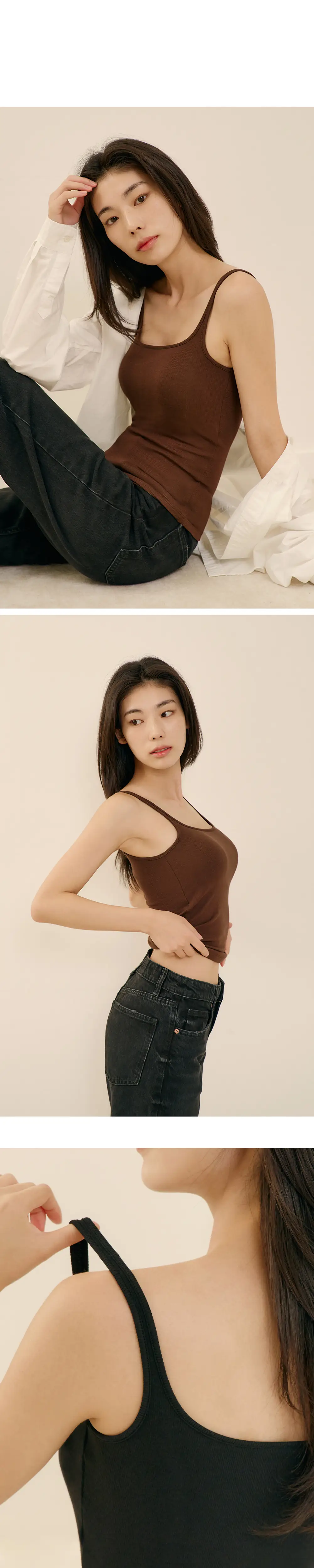 마른파이브 히트터치 스퀘어넥 기모 브라탑 4colors 상세페이지 18