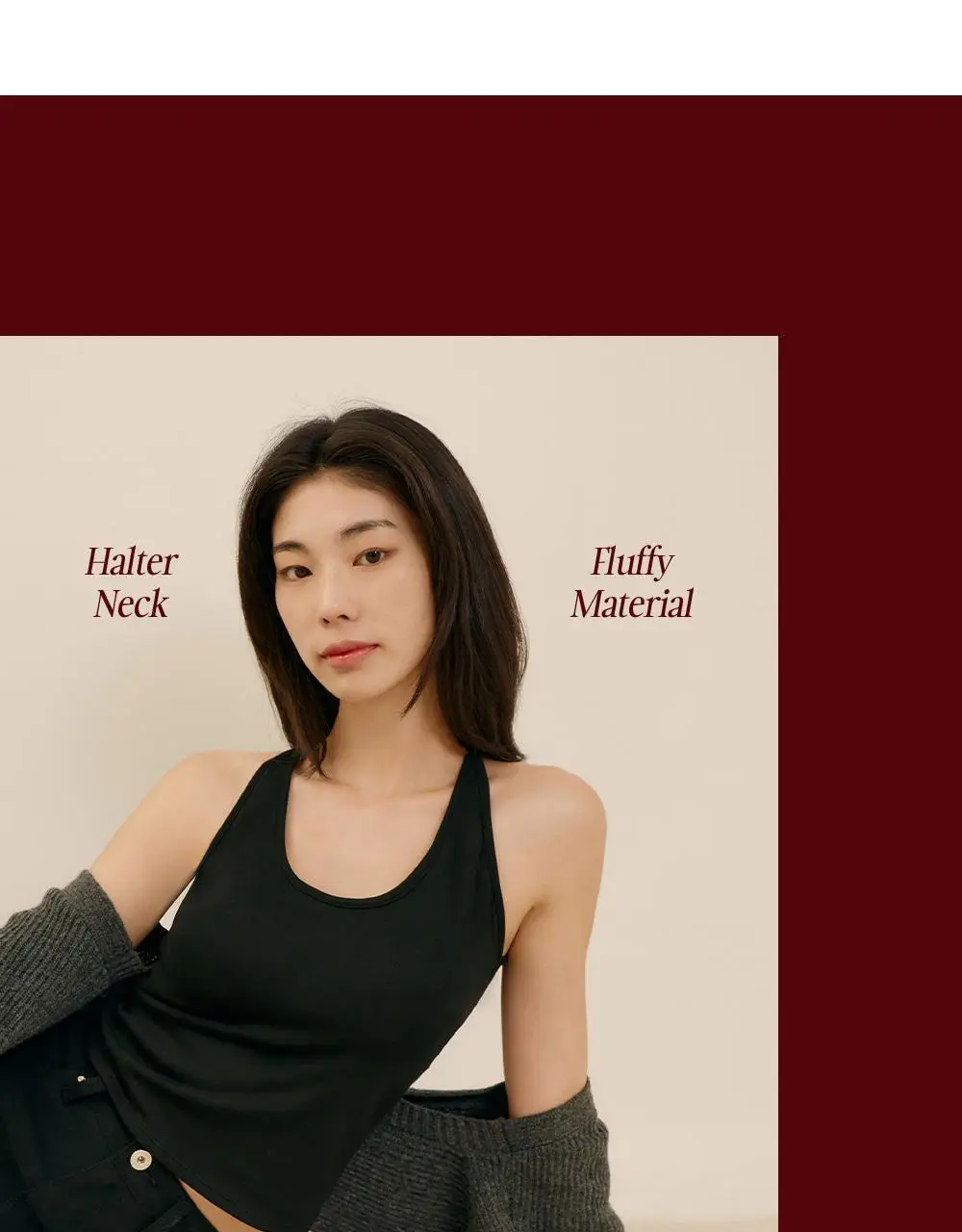 마른파이브 히트터치 홀터넥 기모 브라탑 4colors 상세페이지 11