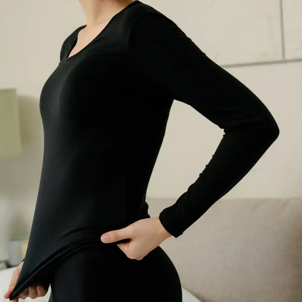 미언더 히트업 이너웨어 우먼 탑 블랙 4size