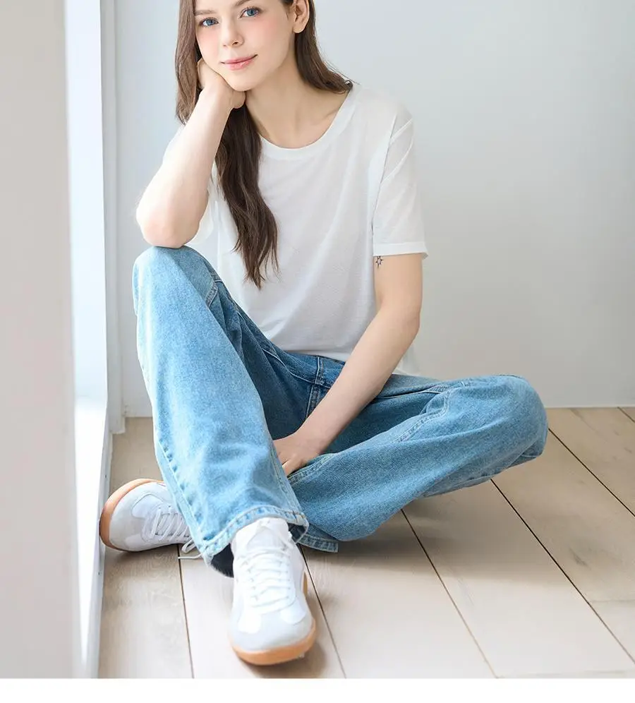 포에버21 여성 인견 메쉬 찰랑 이너 티셔츠 2종 세트 (화이트+블랙) 상세페이지 7