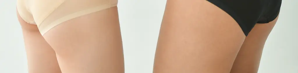 더잠 심리스 모아 햄라인 삼각 팬티 블랙 상세페이지 4