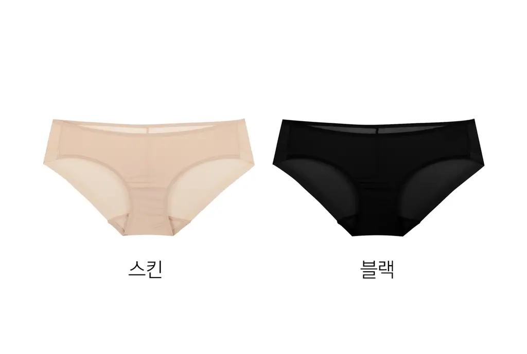 더잠 심리스 모아 햄라인 삼각 팬티 블랙 상세페이지 14