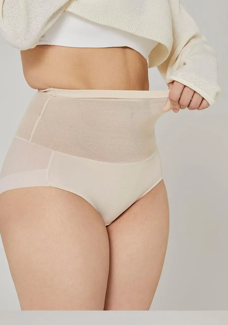 마른파이브 뱃살보정 바디쉐이퍼 메쉬 햄라인 팬티 90-105 (블랙/스킨) 상세페이지 28