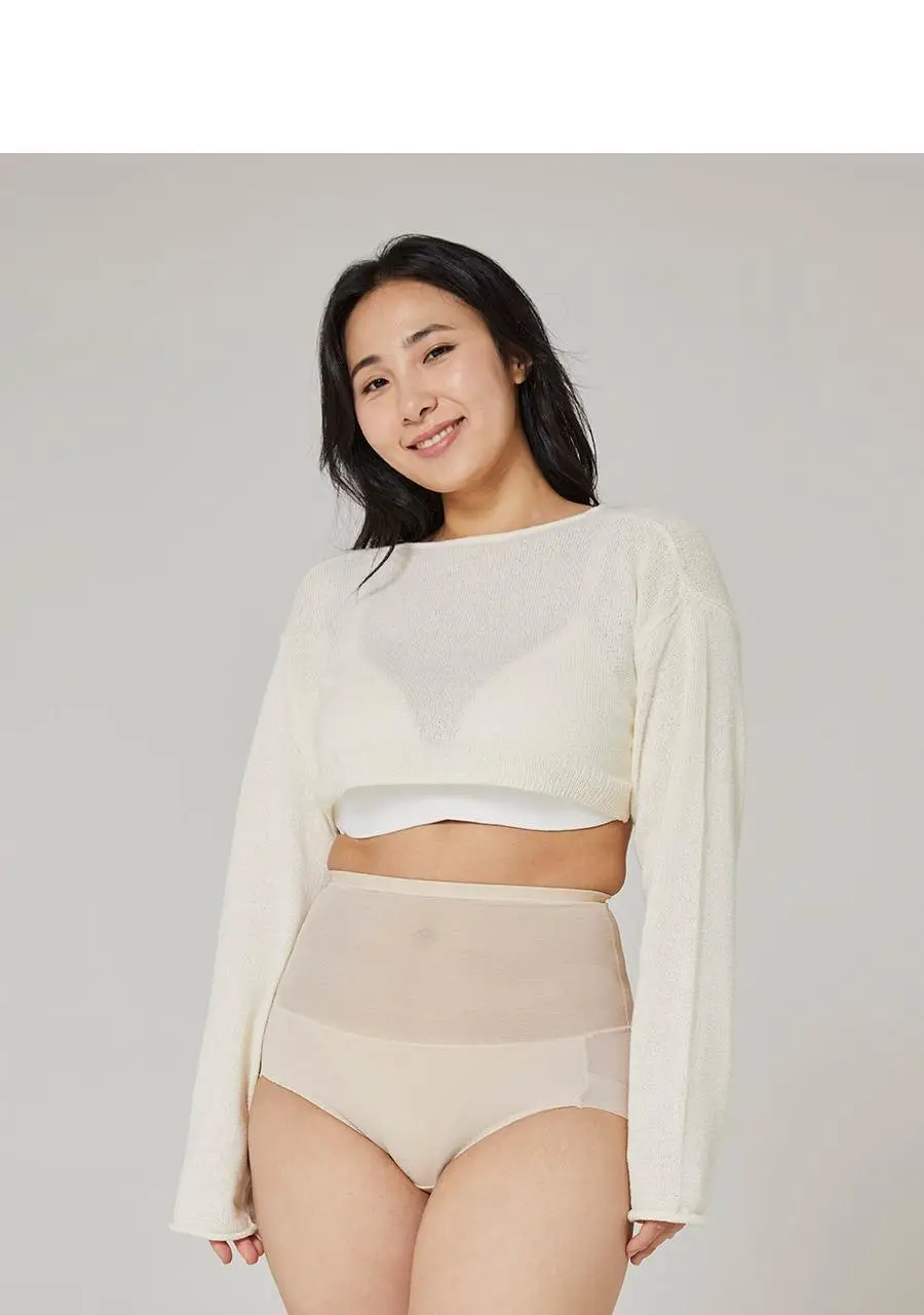 마른파이브 뱃살보정 바디쉐이퍼 메쉬 햄라인 팬티 90-105 (블랙/스킨) 상세페이지 35