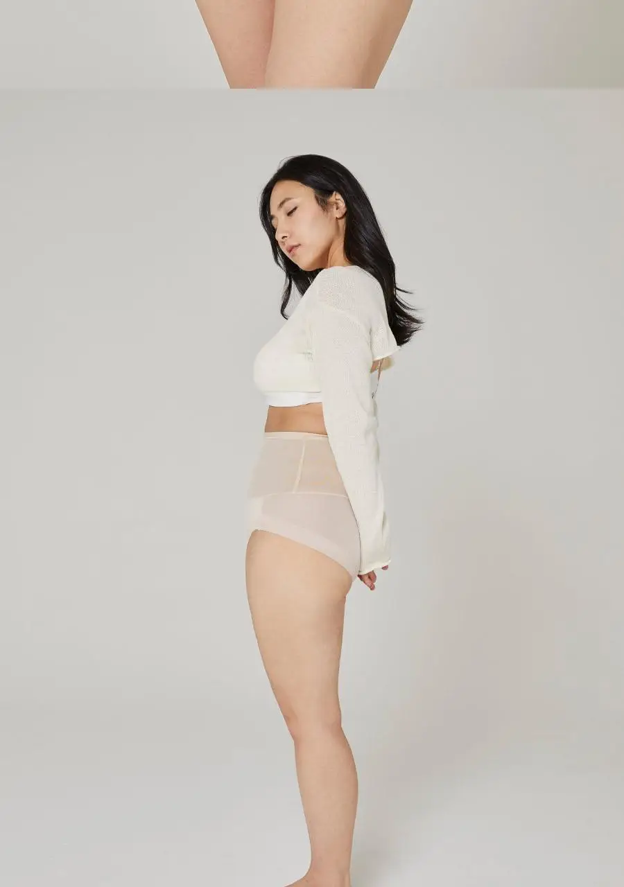마른파이브 뱃살보정 바디쉐이퍼 메쉬 햄라인 팬티 90-105 (블랙/스킨) 상세페이지 36