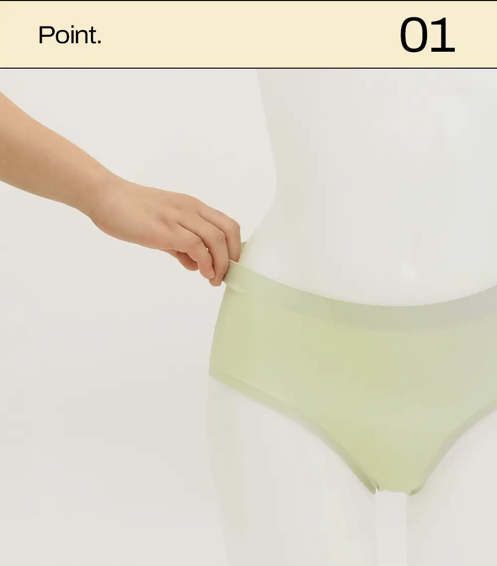 마른파이브 쉬어 맥스텐션 심리스 팬티 4 colors (블랙/레몬 아이보리/민트/그레이블루) 상세페이지 25