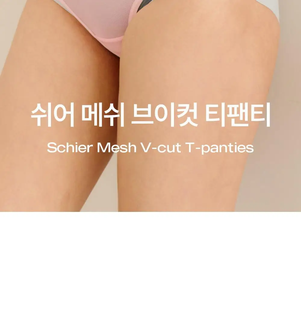 마른파이브 쉬어 메쉬 브이컷 티팬티 4colors (S~XL) 상세페이지 2