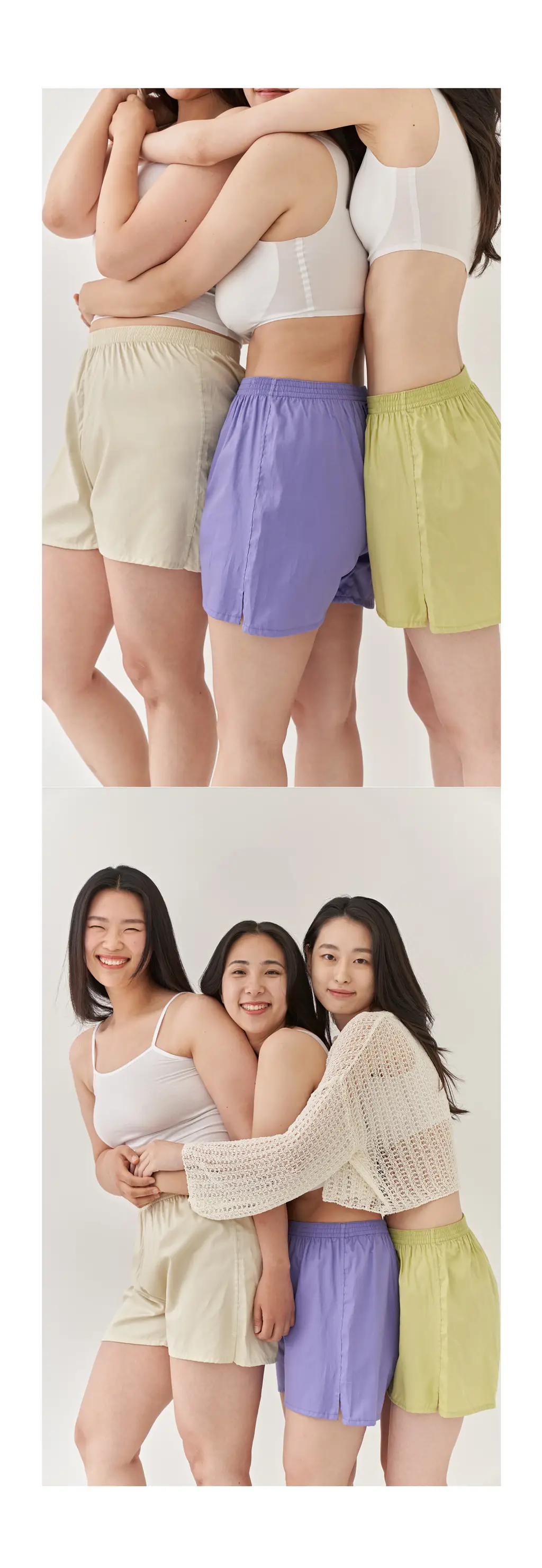 마른파이브 쉬어 트렁크 코튼 5colors (샌드베이지/라임펀치/크림아이보리/딥나이트차콜/베리베리퍼플 M~XXL) 상세페이지 67