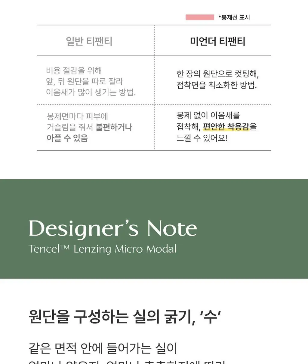 미언더 슈퍼라이트 나무 티팬티 4 colors 상세페이지 14